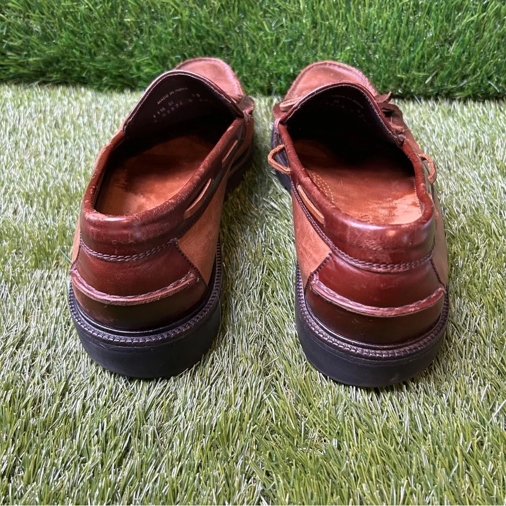 Cole Haan Men's Brown Leather Fringe Loafers Size 11.5. C 02824 xD04‎